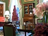 Vánoce v Bílém dom. Sváten nazdobený Zelený pokoj